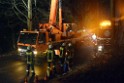 Container LKW umgestuerzt Koeln Brueck Bruecker- Dellbruecker Mauspfad P420